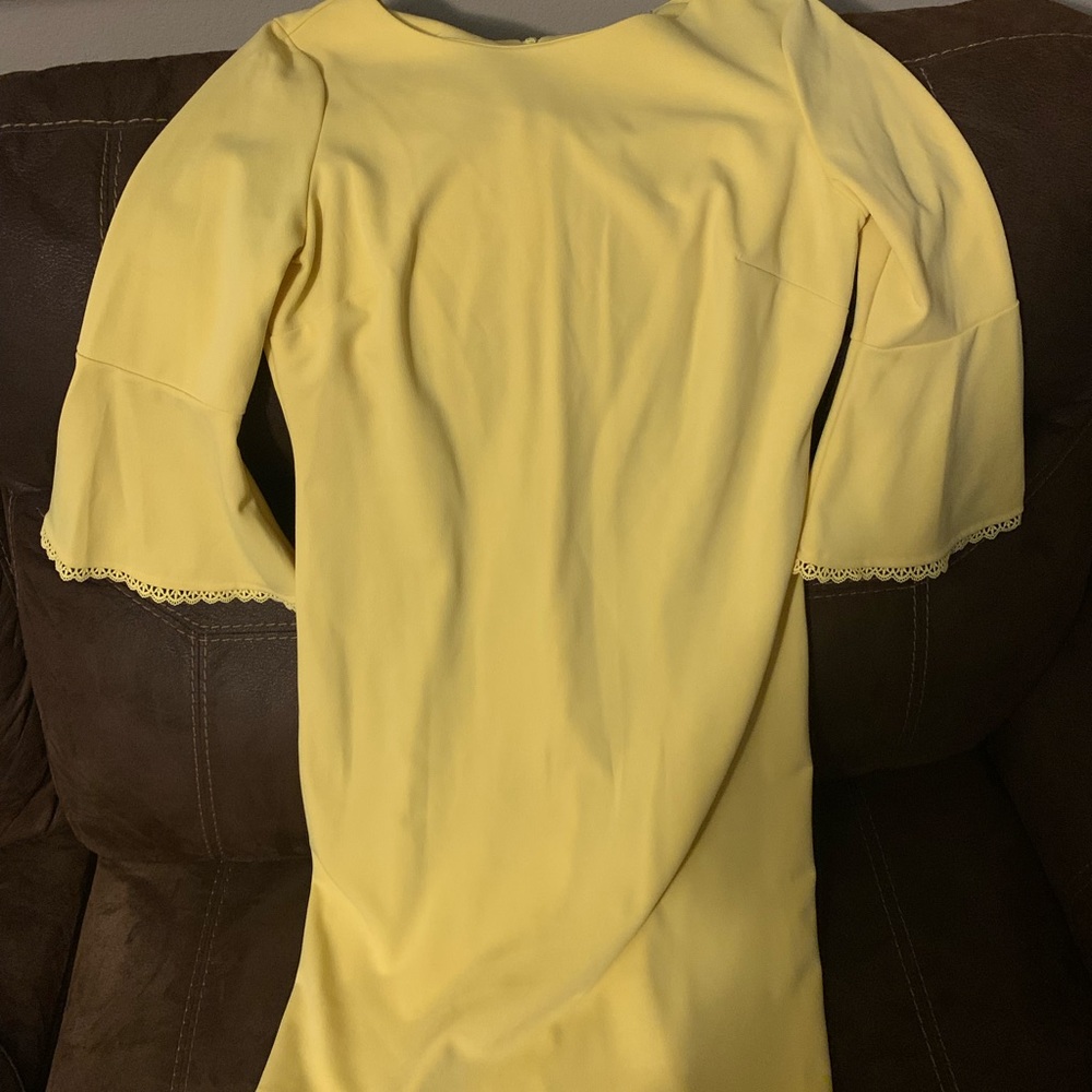 Phase Seven Yellow Bell-Sleeve Dress
